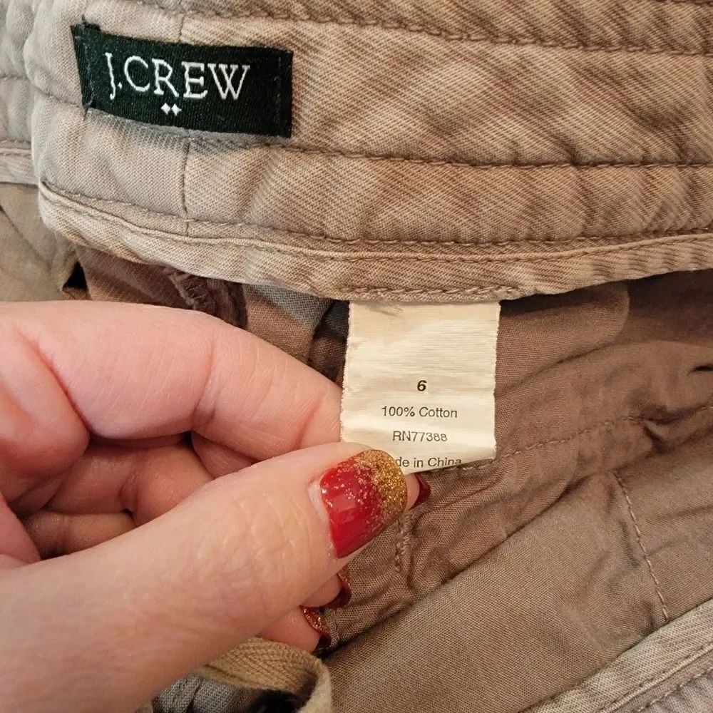 J. Crew Cotton Drawstring Pants Size 6 - Picture 3 of 6